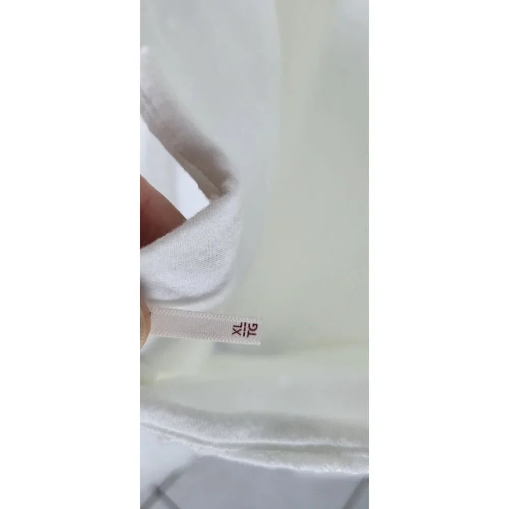 Free People Womens Apricot Rose Mini Dress Puff Sleeve Eyelet White Size XLarge - Picture 8 of 14